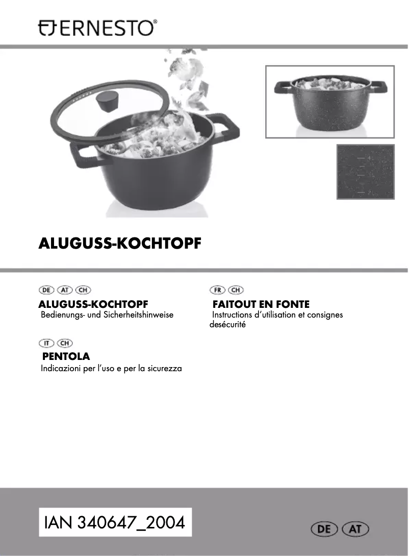 Page n°1 - Manuel utilisateur Ernesto HG04351