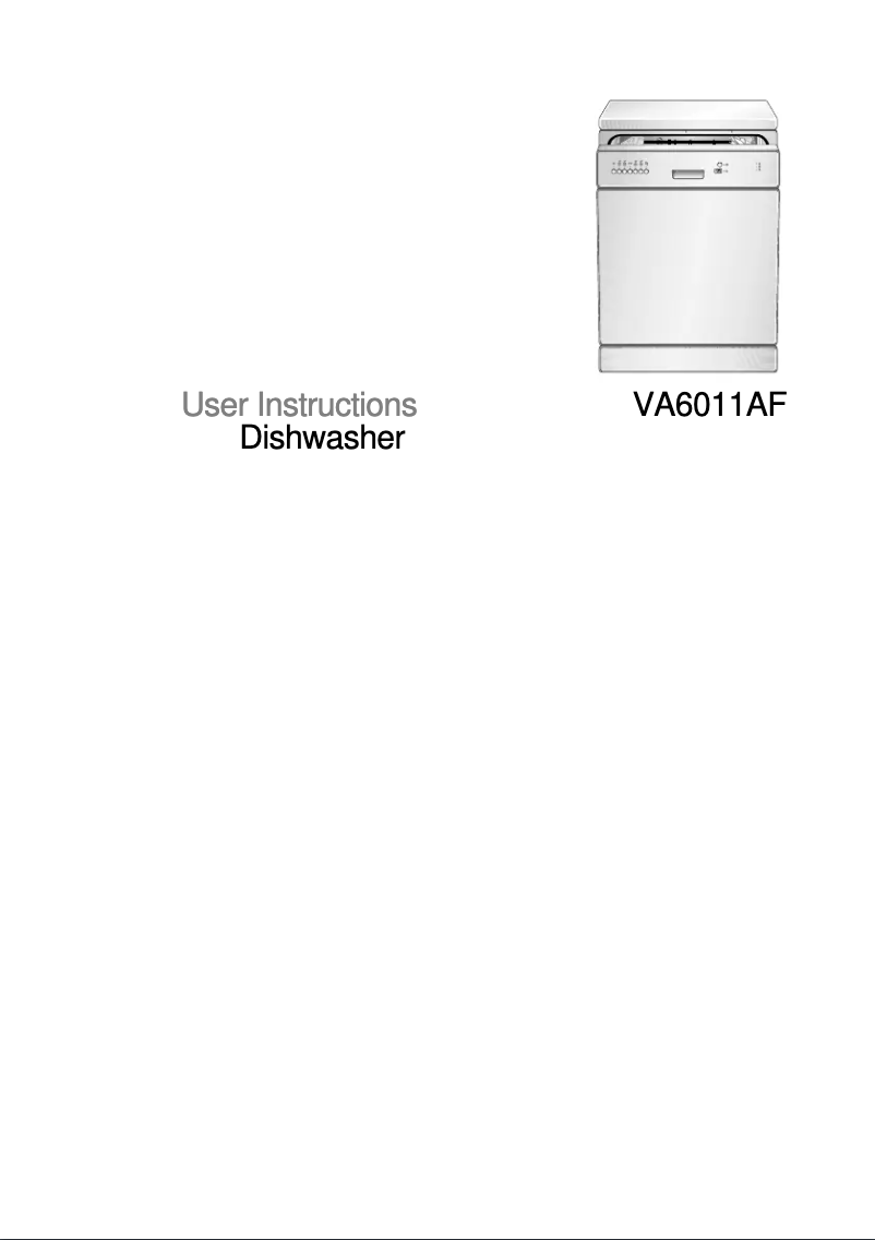 Page n°1 - Manuel utilisateur Atag VA6011AF