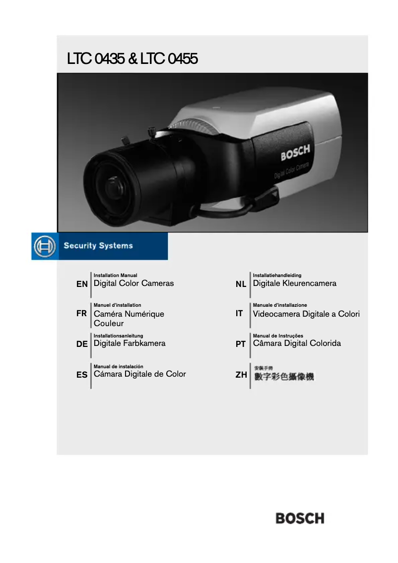 Page 1 de la notice Manuel utilisateur Bosch LTC 0455