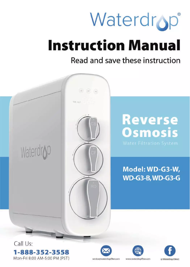 Página 1 del manual Manual de usuario Waterdrop WD-G3