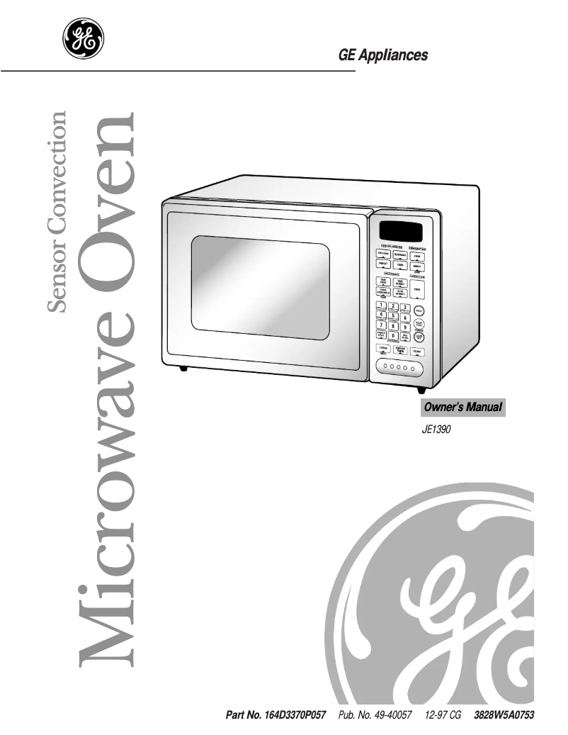 Page n°1 - Manuel d'utilisation et d'entretien GE Profile Performance JE1390GA