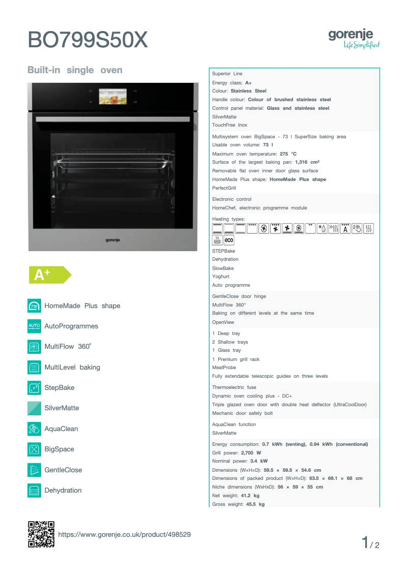 Image de la première page du manuel de l'appareil BO799S50X