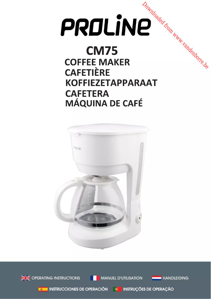 Page n°1 - Manuel utilisateur Proline CM75