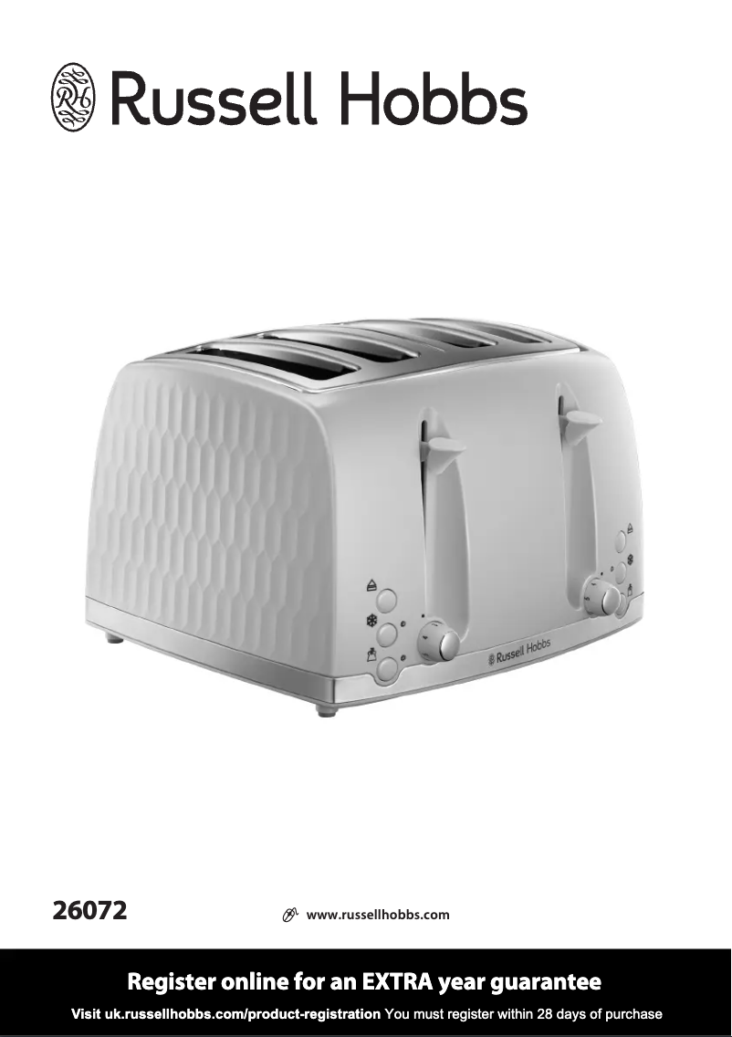 Page n°1 - Manuel utilisateur Russell Hobbs Honeycomb 26072