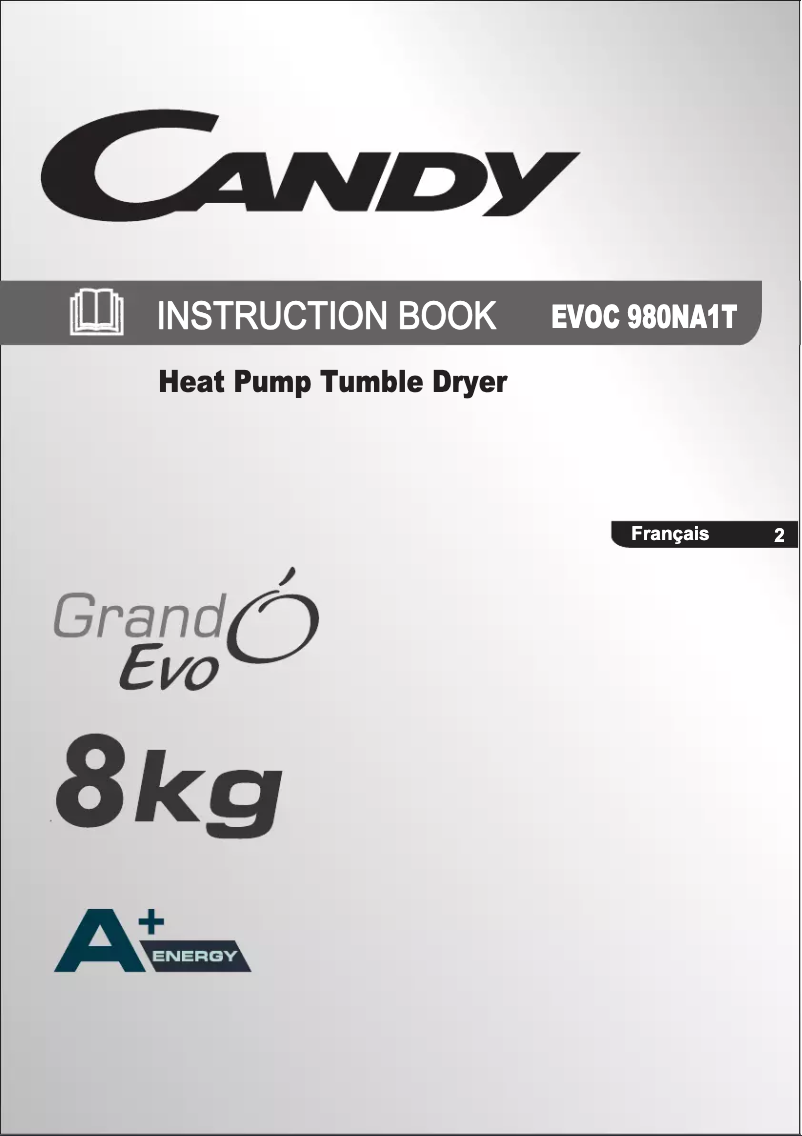 Page n°1 - Manuel utilisateur Candy EVOC 980NA1T-47