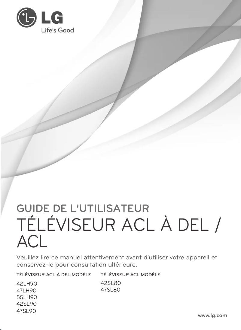 Page n°1 - Manuel utilisateur LG 42SL80