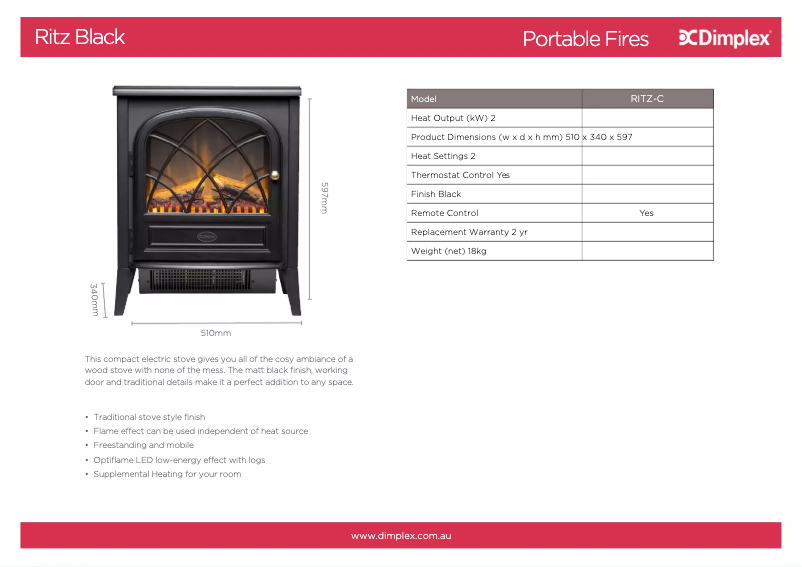 Image de la première page du manuel de l'appareil RITZ-C