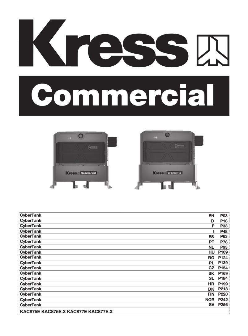 Página 1 del manual Manual de usuario Kress KAC875E
