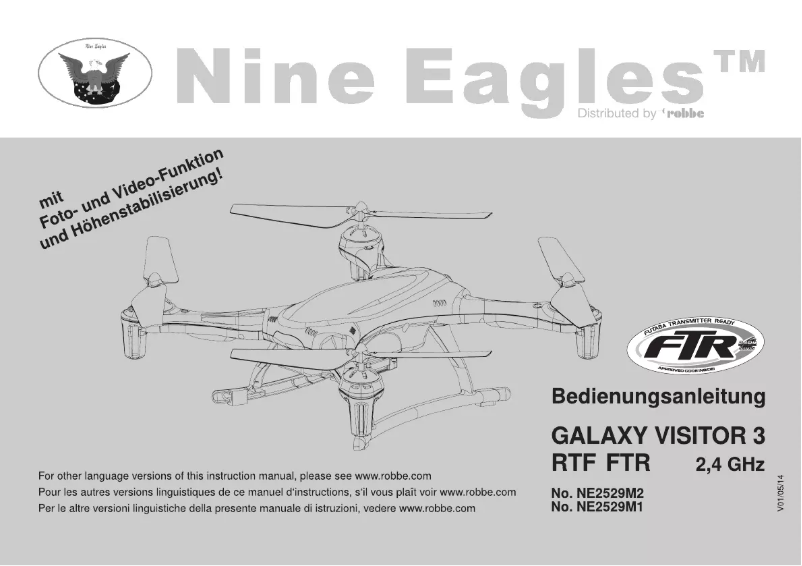 Image de la première page du manuel de l'appareil Galaxy Visitor 3