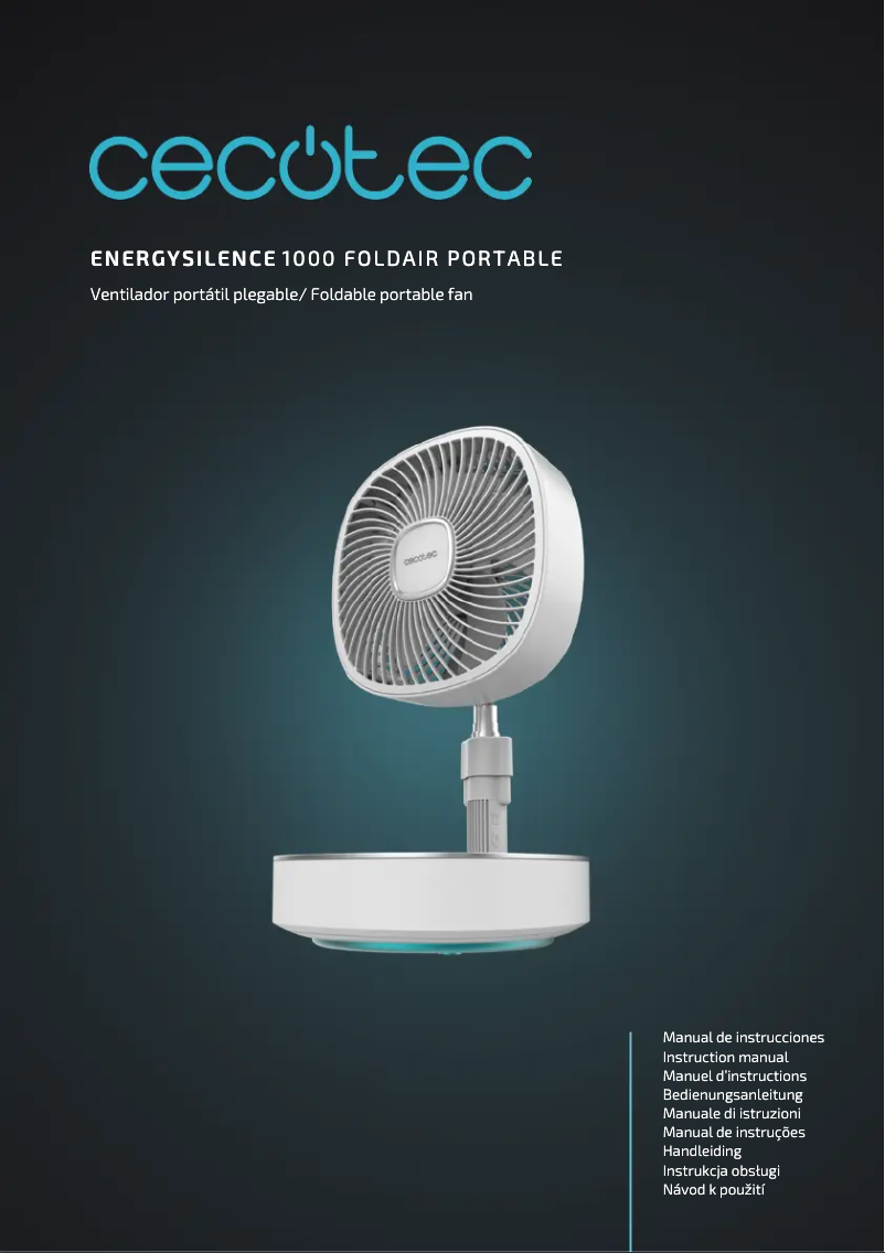 Page 1 de la notice Manuel utilisateur Cecotec EnergySilence 1000 FoldAir Portable