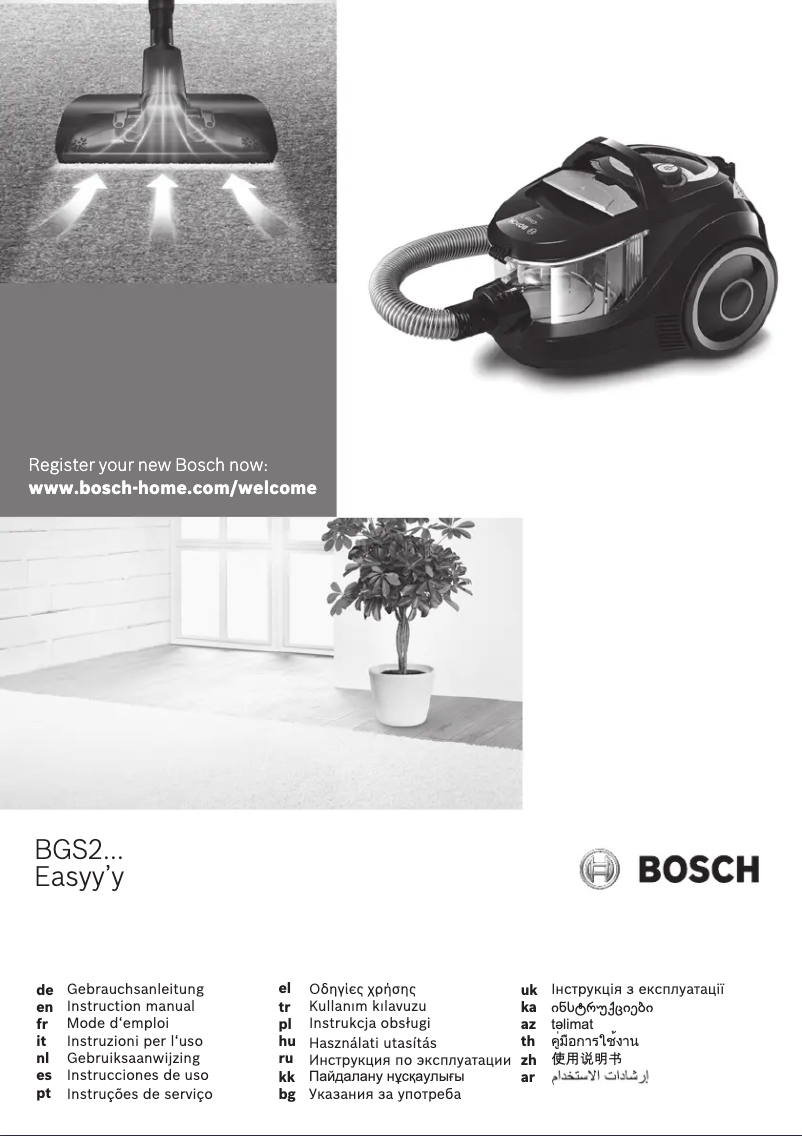 Page n°1 - Manuel utilisateur Bosch BGS2UECO