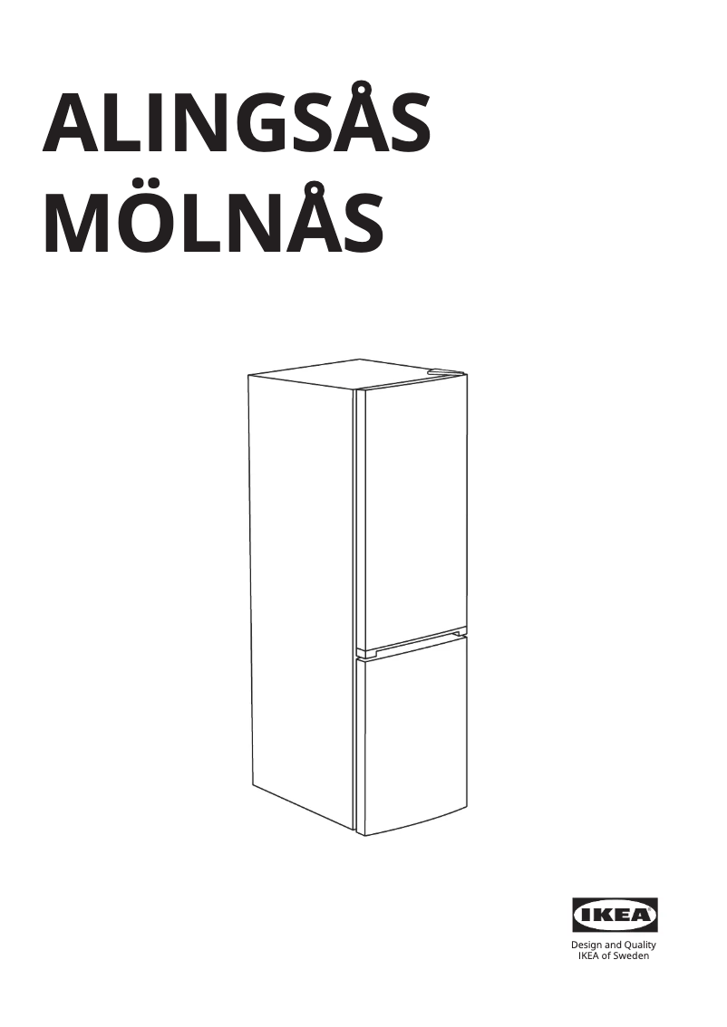 Page 1 de la notice Manuel utilisateur Ikea ALINGSÅS 405.679.63