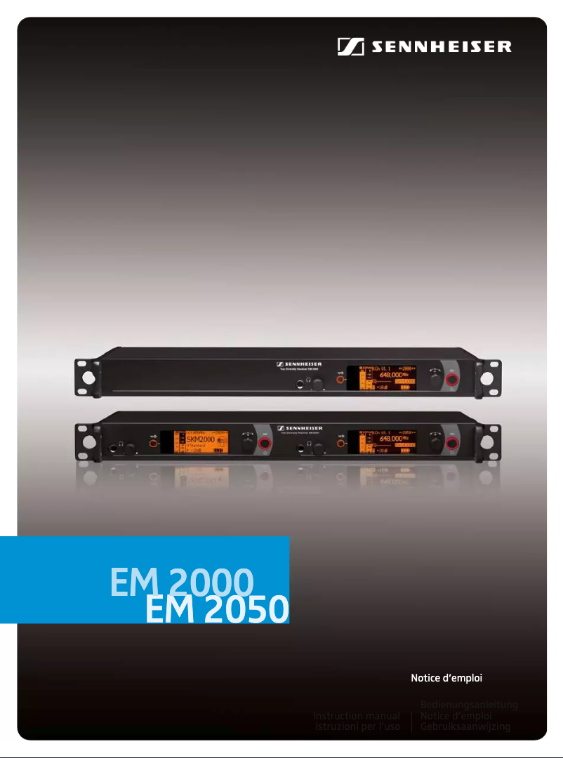 Page 1 de la notice Manuel utilisateur Sennheiser EM 2050