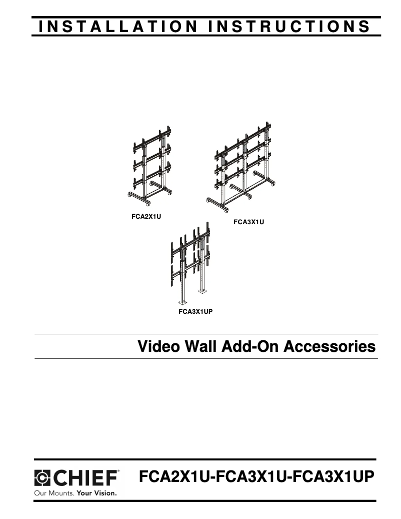 Page 1 de la notice Manuel utilisateur Chief FCA2X1U