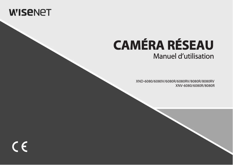 Page 1 de la notice Manuel utilisateur Wisenet XNV-6080R