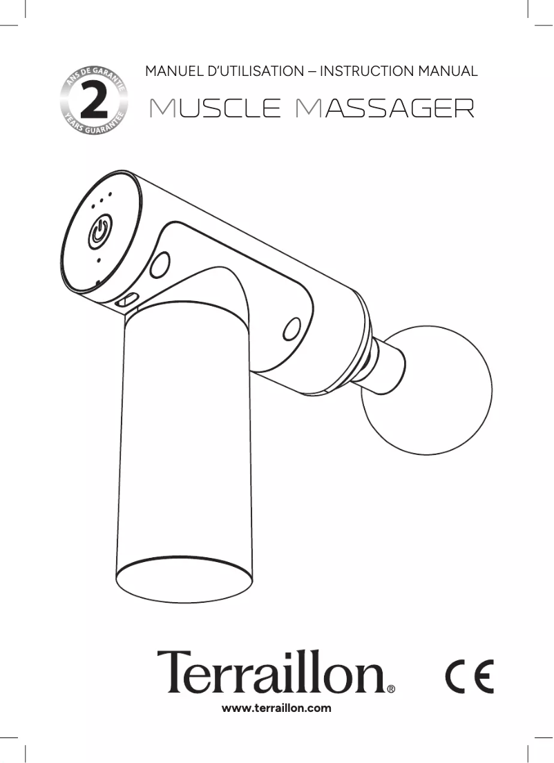 Imagen de la primera página del manual del dispositivo Muscle Massager