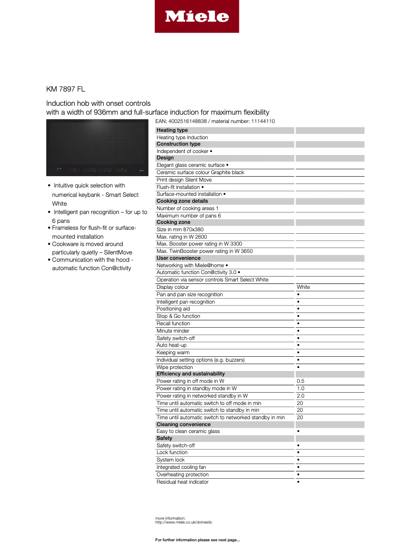 Image de la première page du manuel de l'appareil KM 7897 FL