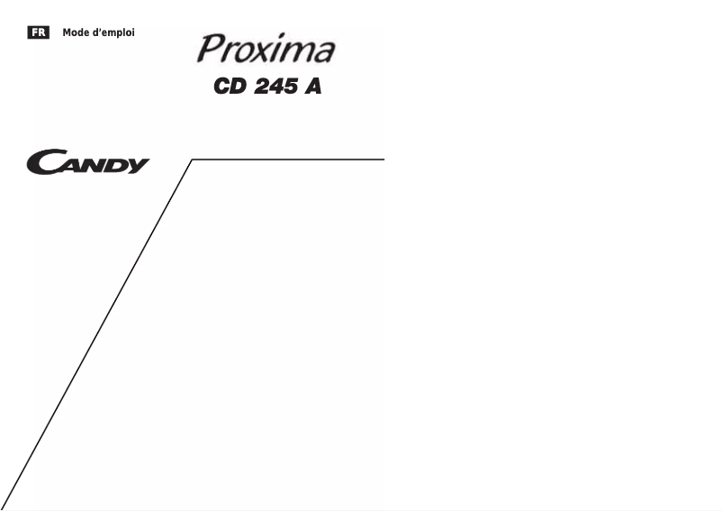 Image de la première page du manuel de l'appareil LS CD 245AFR