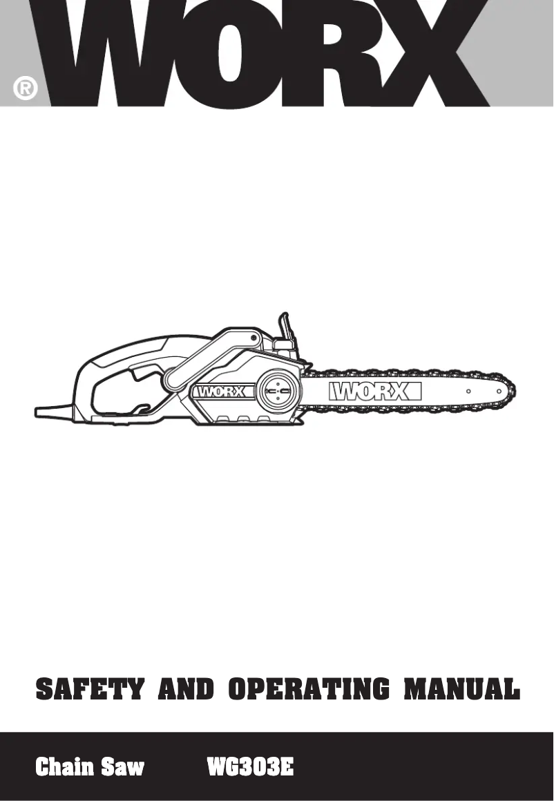 Page 1 de la notice Manuel utilisateur Worx WG303E