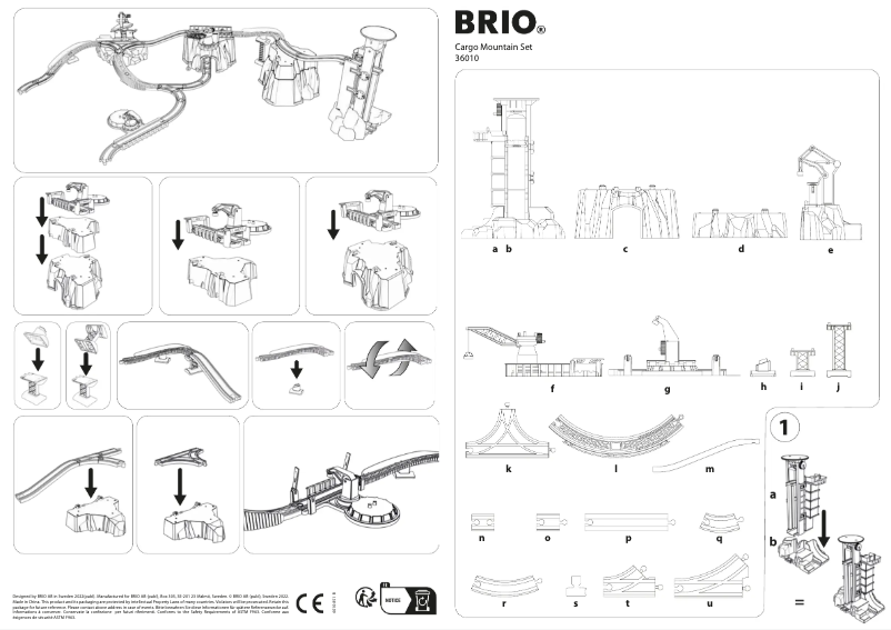 Page n°1 - Manuel utilisateur BRIO Cargo Mountain Set