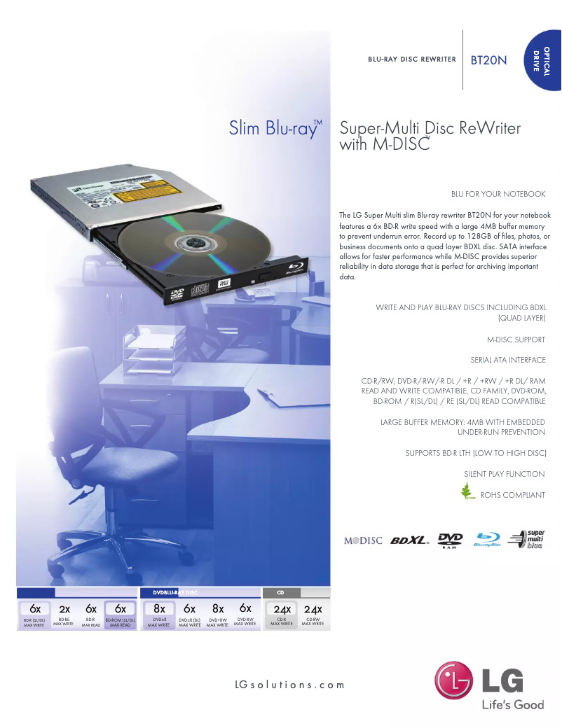 Page n°1 - Manuel utilisateur LG BT20N