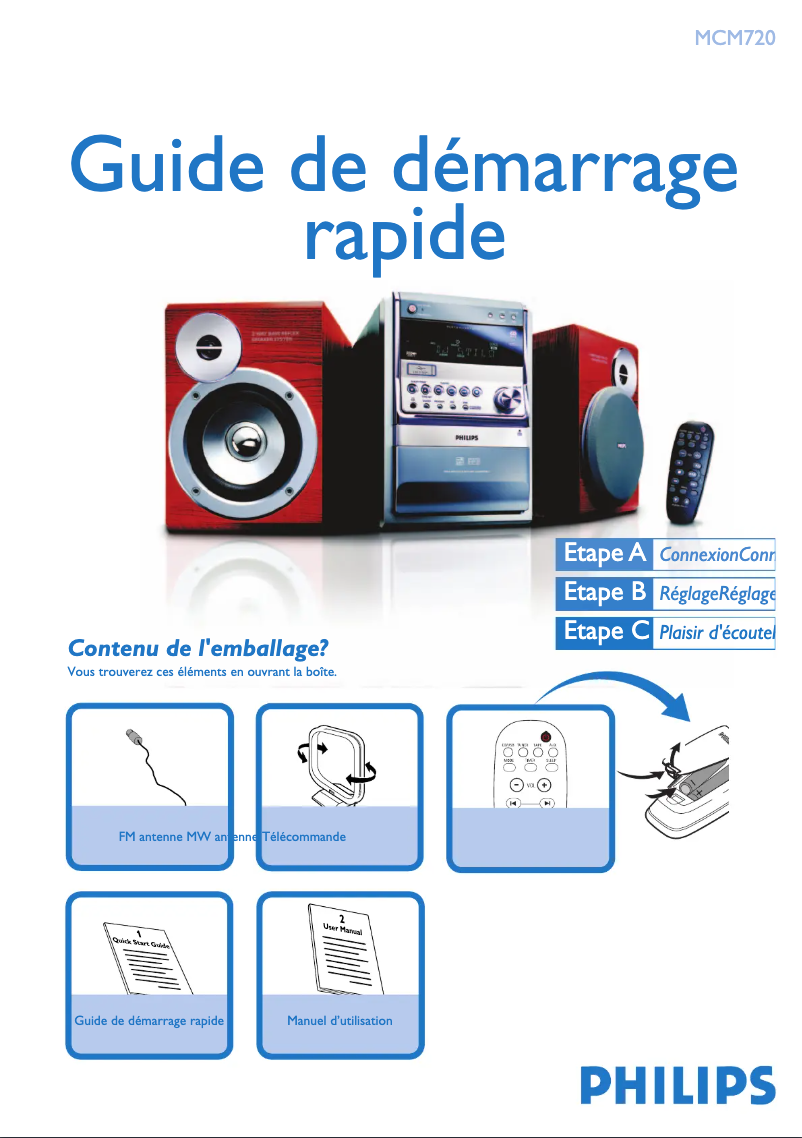 Image de la première page du manuel de l'appareil MCM720