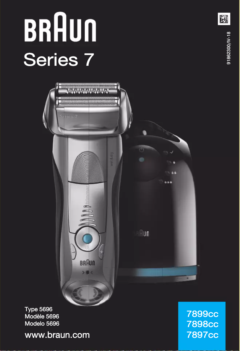 Page 1 de la notice Manuel utilisateur Braun Series 7 7897cc