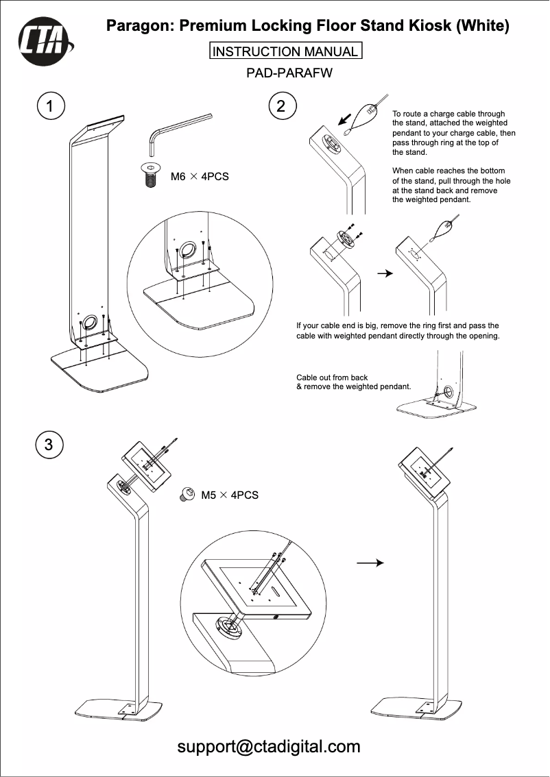 Page 1 of the manual User Manual CTA Digital PAD-PARAFW
