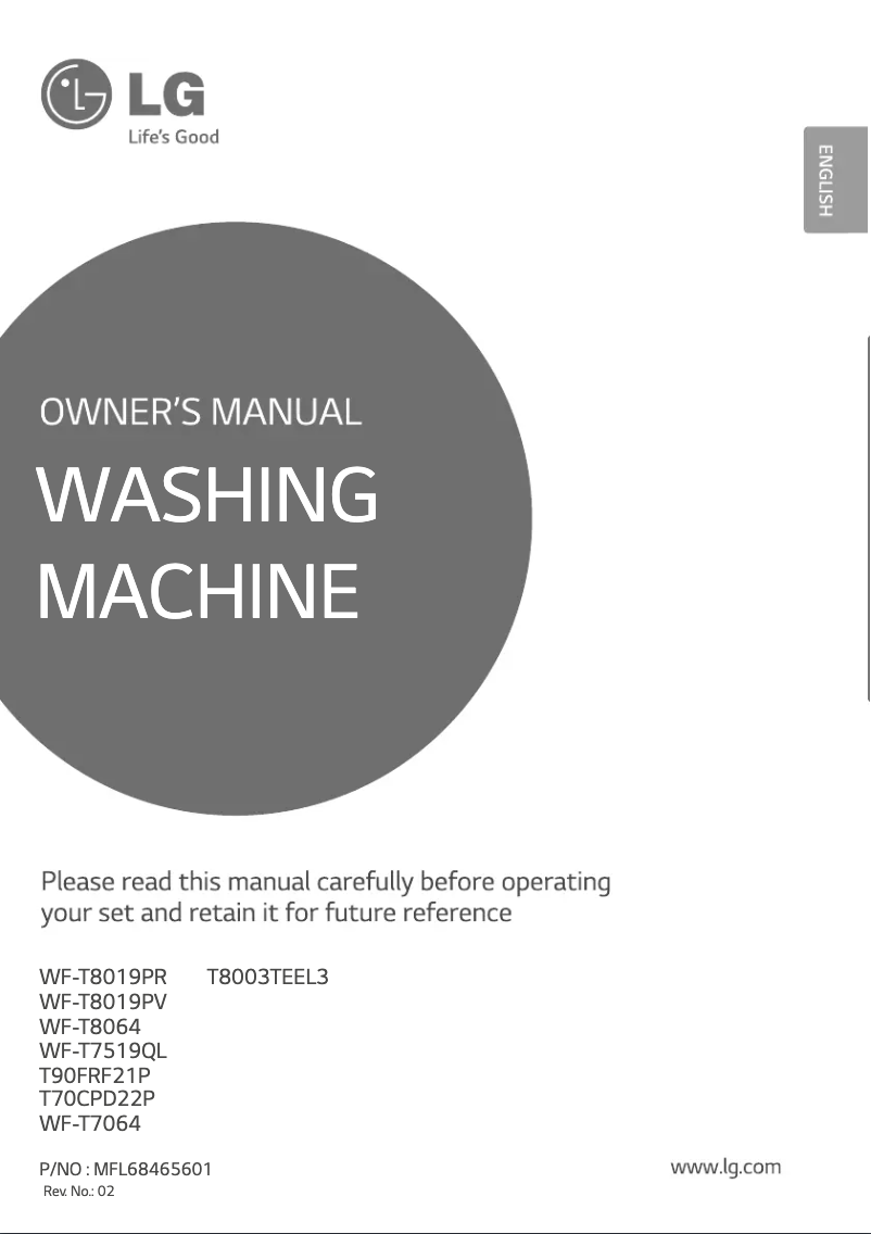 Página 1 del manual Manual de usuario LG T8003TEEL3