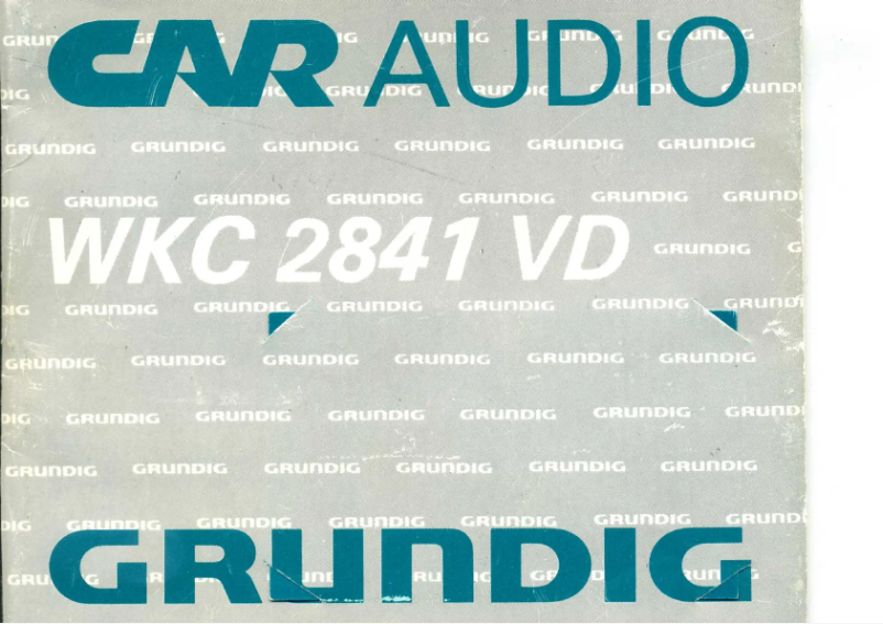 Página 1 del manual Manual de usuario Grundig WKC 2841 VD