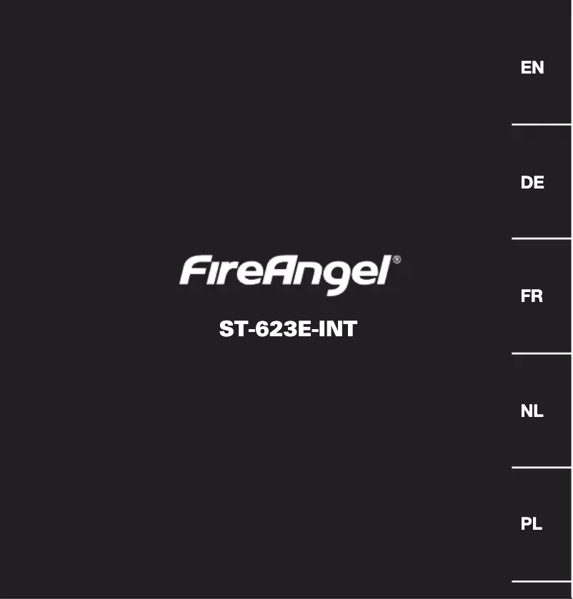 Page n°1 - Manuel utilisateur FireAngel ST-623E