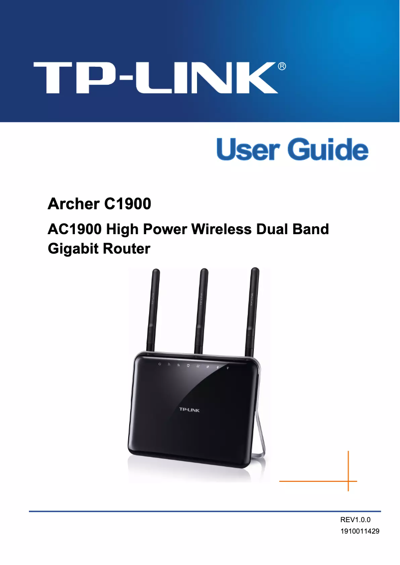 Page n°1 - Guide d'installation TP-Link Archer C1900