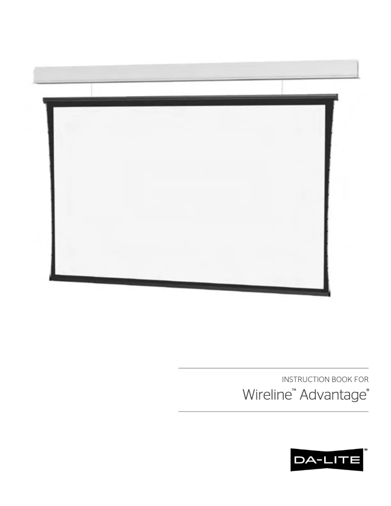 Image de la première page du manuel de l'appareil Wireline Advantage 29875G