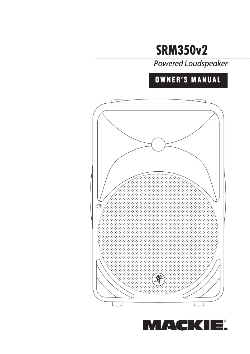 Page 1 de la notice Manuel utilisateur Mackie SRM350V2
