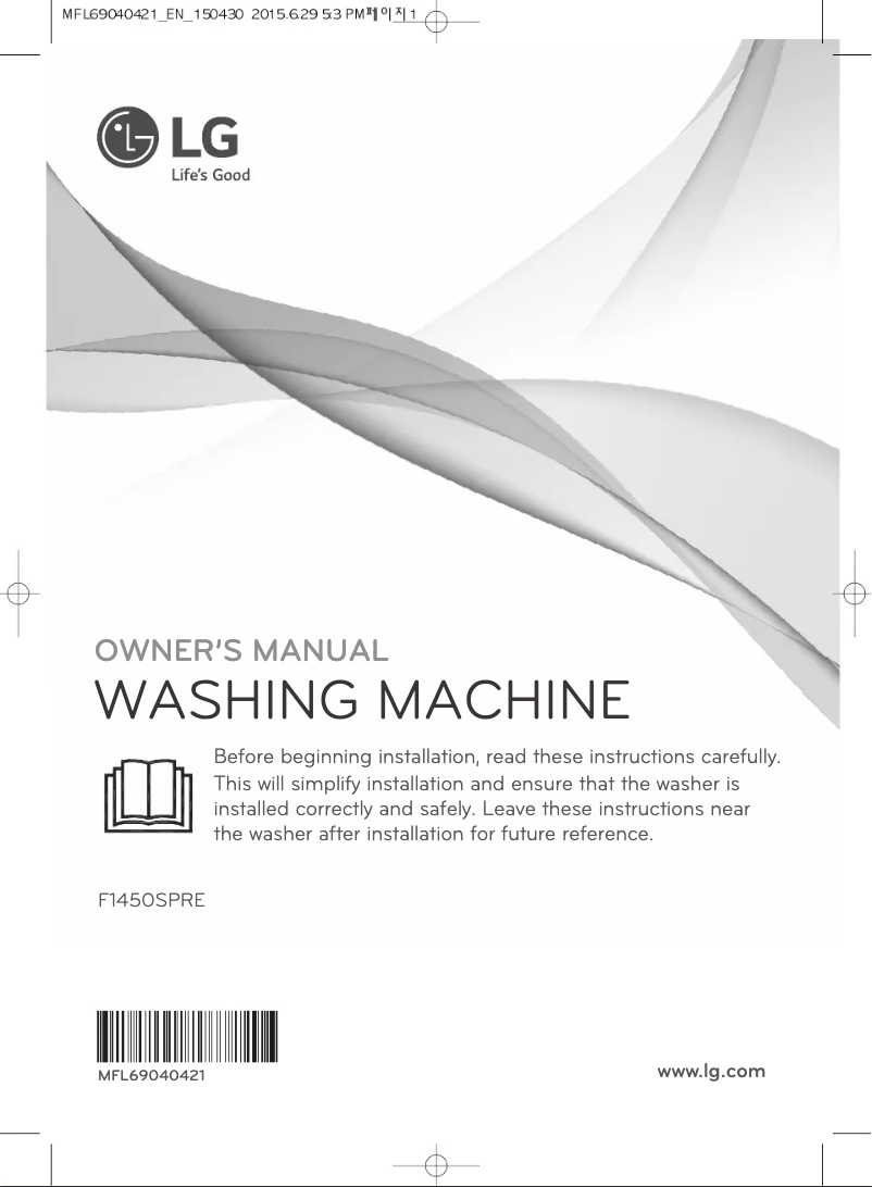 Page n°1 - Manuel utilisateur LG F1450SPRE