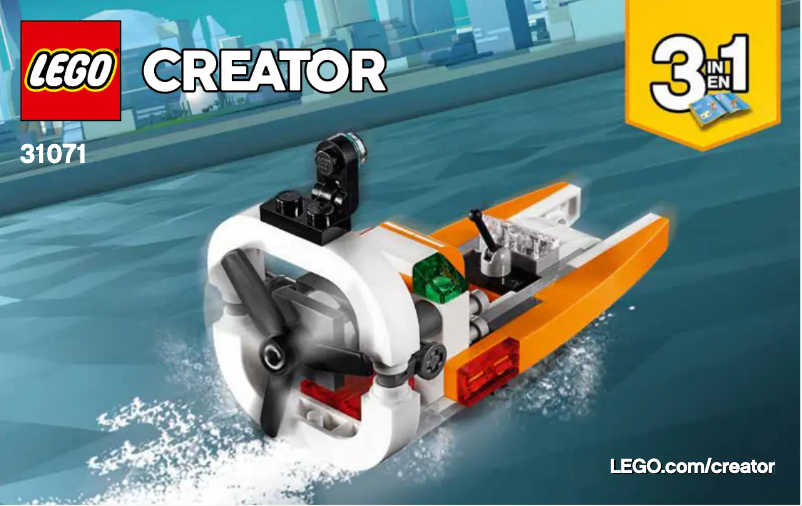 Page 1 of the manual Visual Instructions Lego Creator 31071