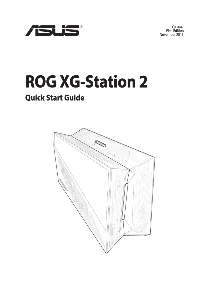 Page n°1 - Manuel utilisateur Asus ROG XG Station 2