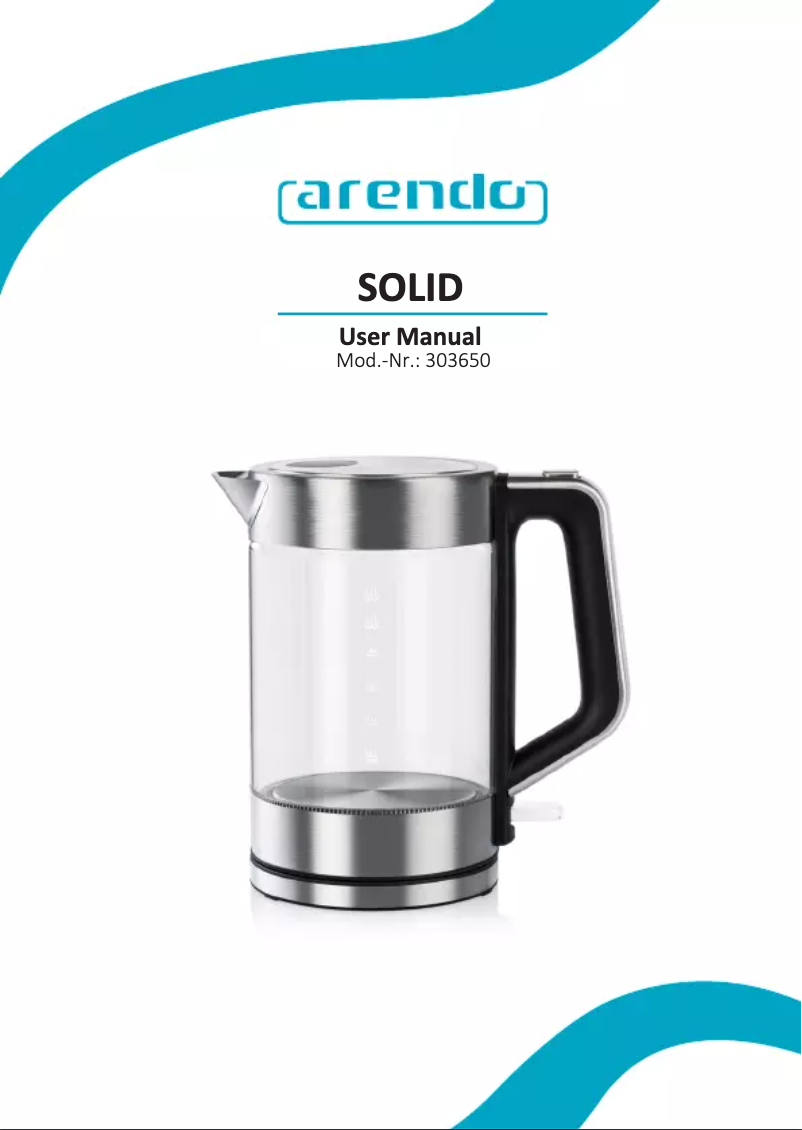 Page 1 de la notice Manuel utilisateur Arendo Solid 30365