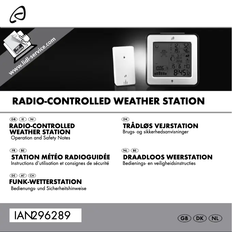 Image de la première page du manuel de l'appareil IAN 296289