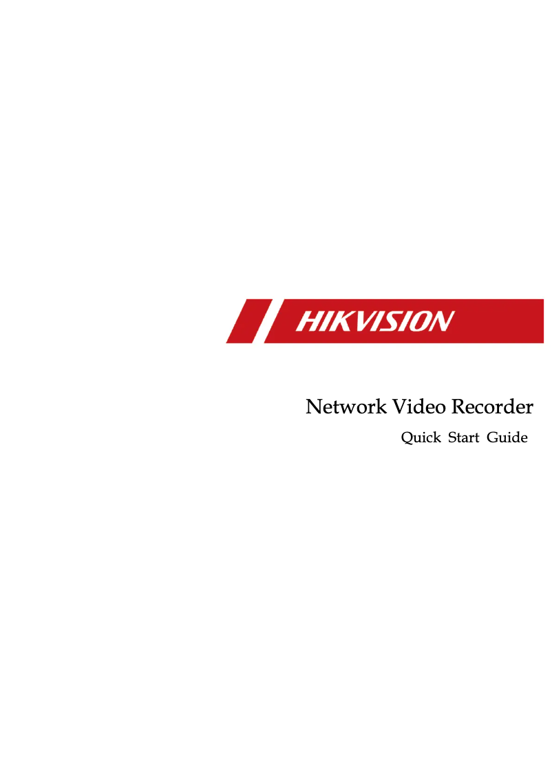 Page n°1 - Manuel utilisateur Hikvision NK42E0H-1T(WD)