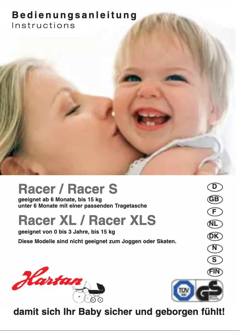 Page n°1 - Manuel utilisateur Hartan Racer XL
