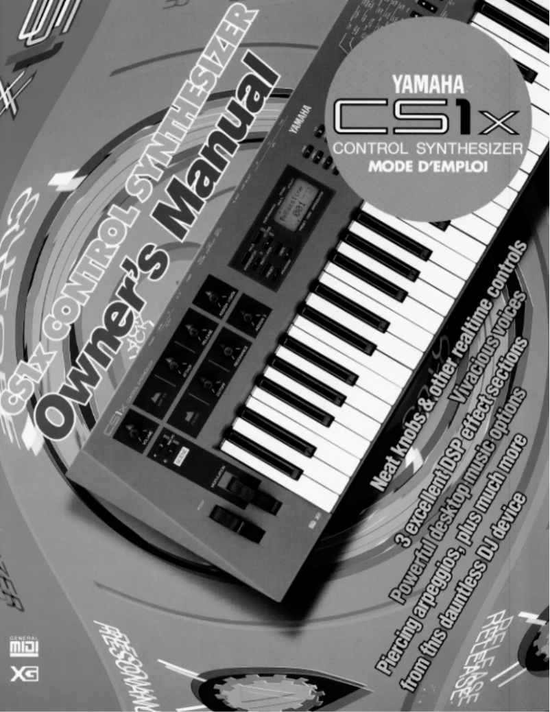 Página 1 del manual Manual de usuario Yamaha CS1X