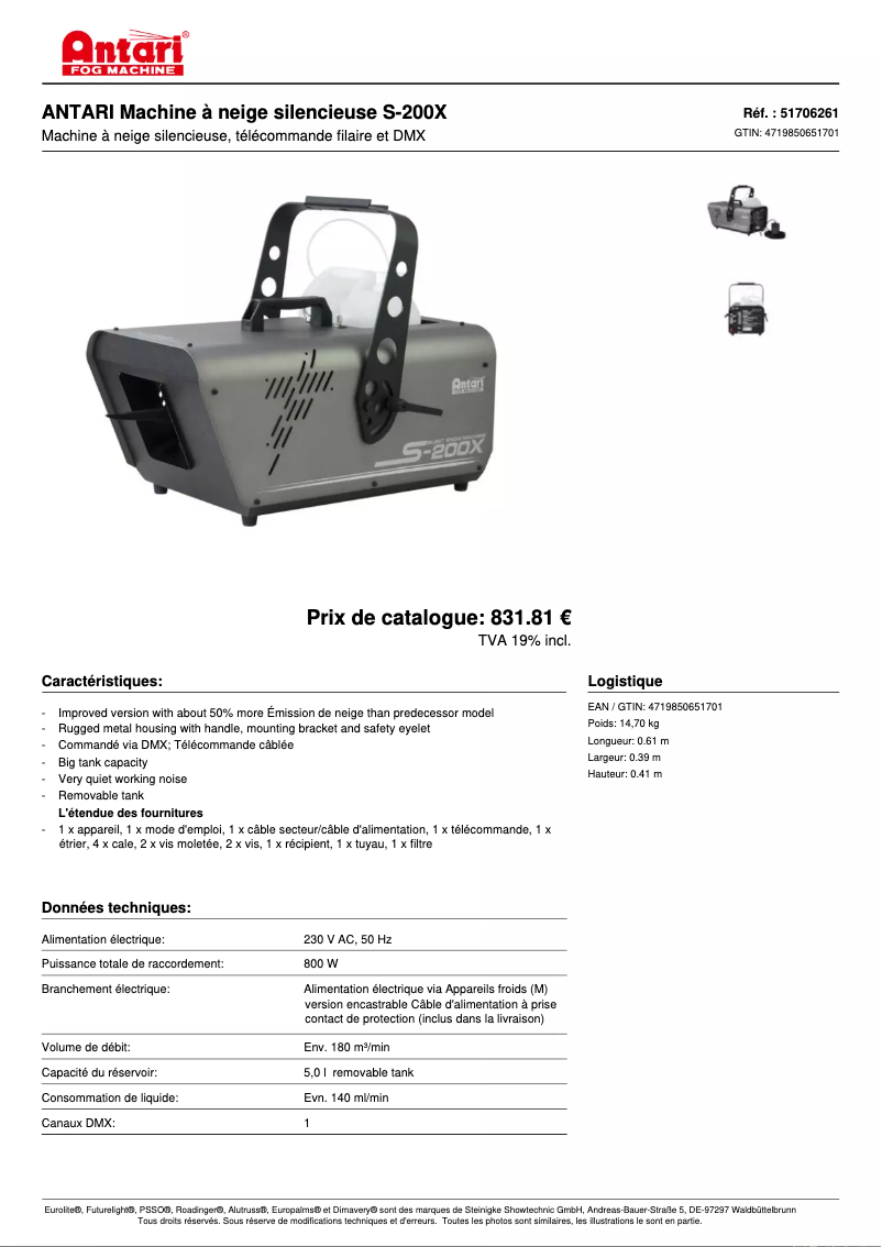 Image de la première page du manuel de l'appareil S-200X