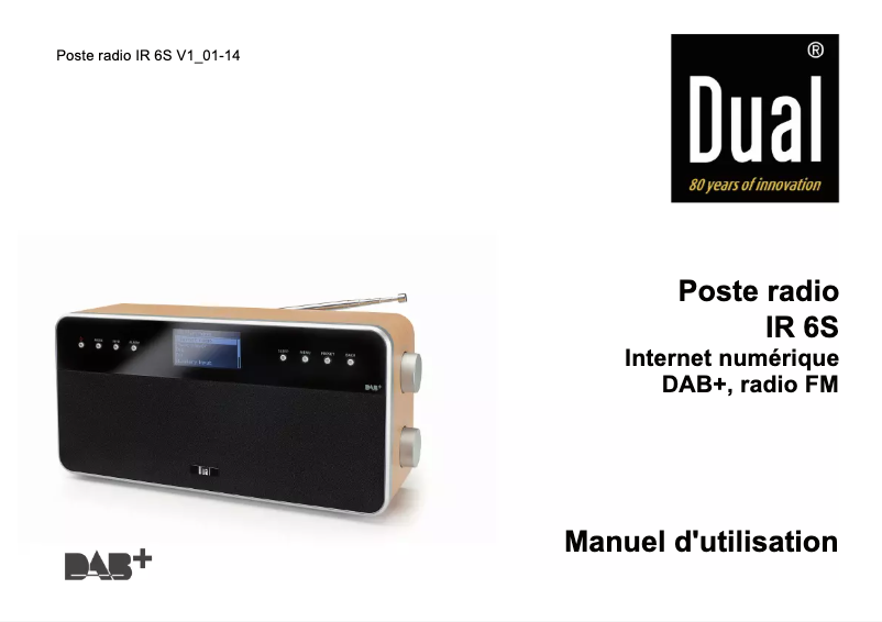 Image de la première page du manuel de l'appareil Radio Station IR 6S