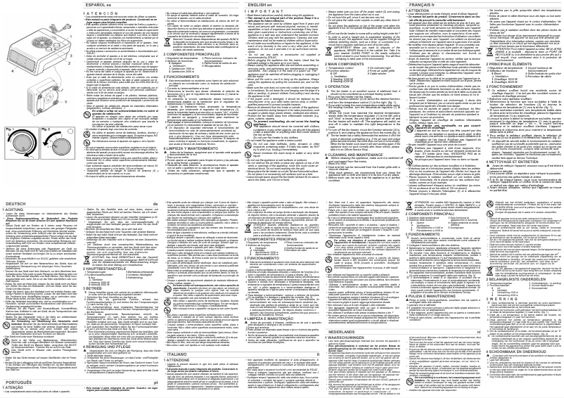 Page n°1 - Manuel utilisateur Solac TH8330