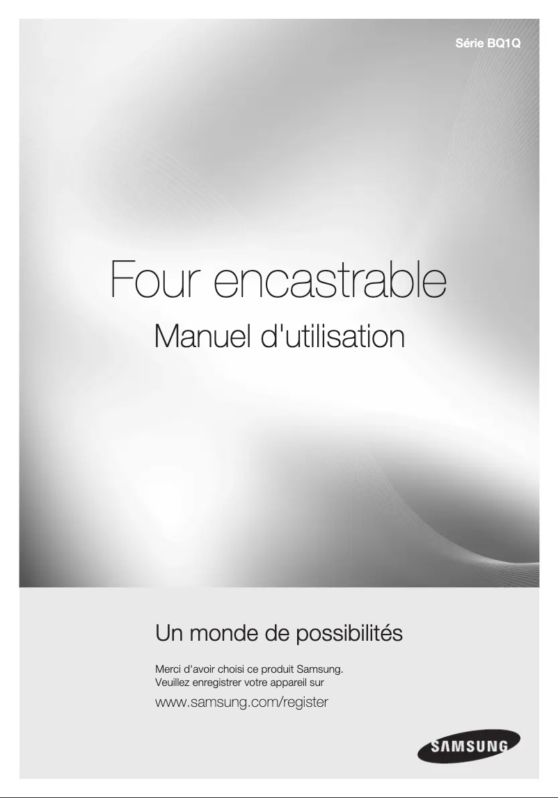 Page 1 de la notice Manuel utilisateur Samsung BQ1Q6T092
