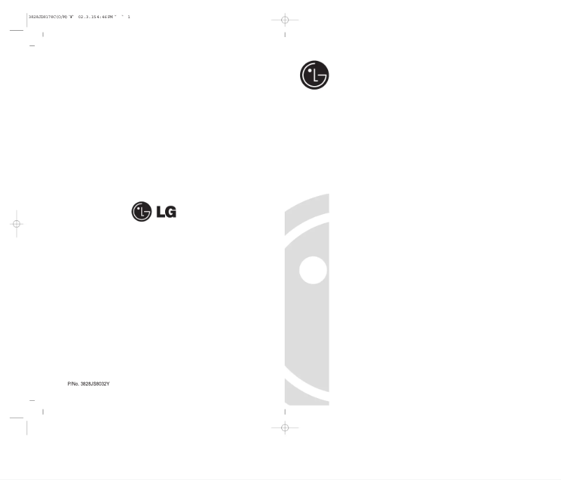 Image de la première page du manuel de l'appareil GC-389SNQF