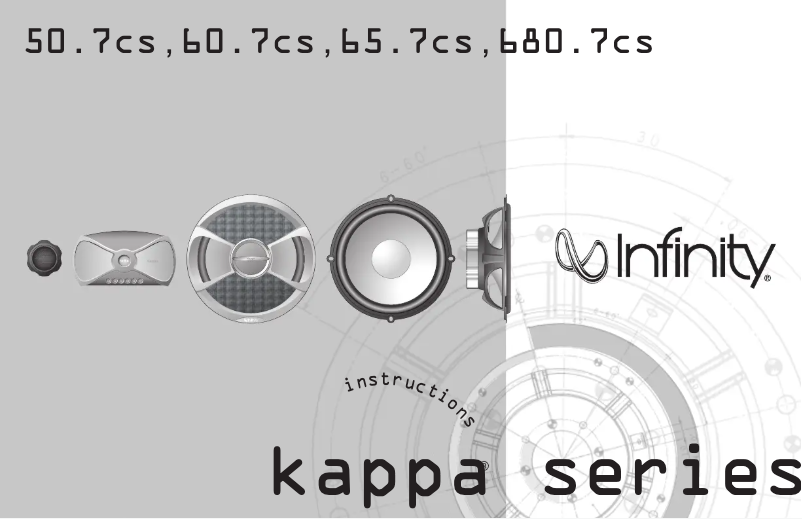 Página 1 del manual Manual de usuario Infinity Kappa 60.7cs