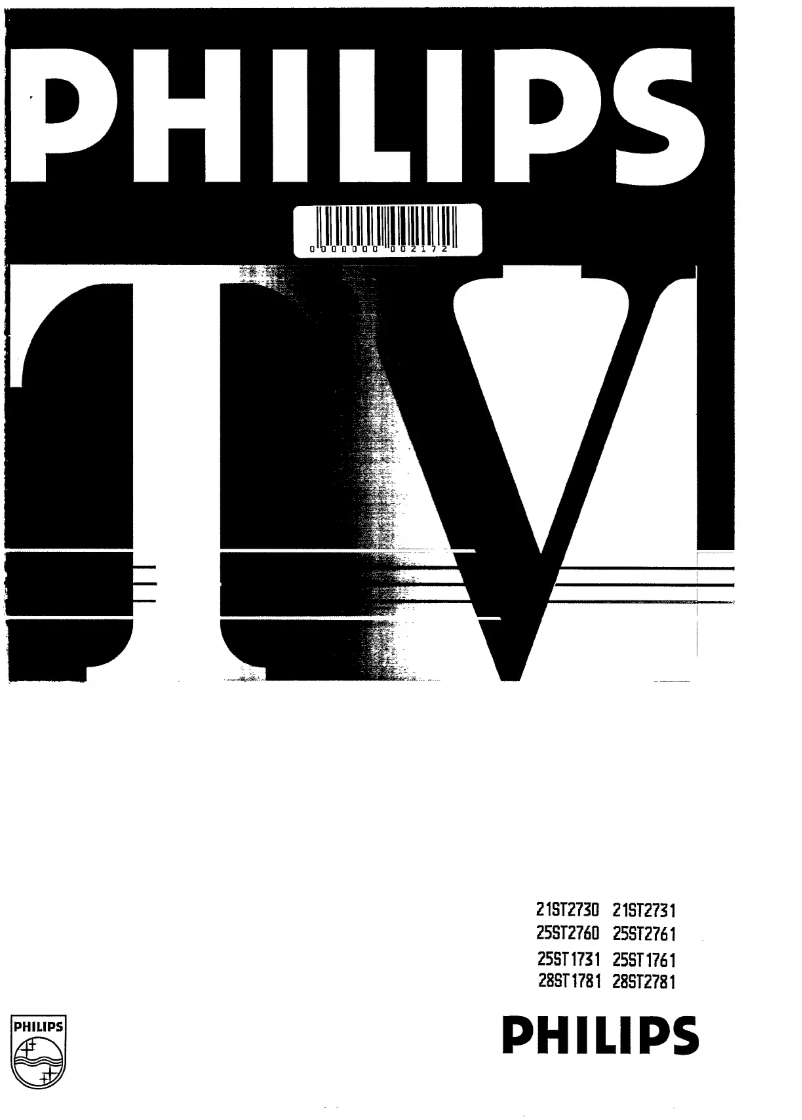 Page 1 de la notice Manuel utilisateur Philips 25ST2760