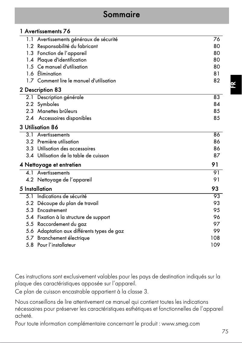 Image de la première page du manuel de l'appareil SE93SGH3